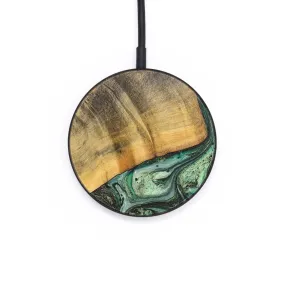 Circle Wood Resin Wireless Charger - Christie (Green, 696217)