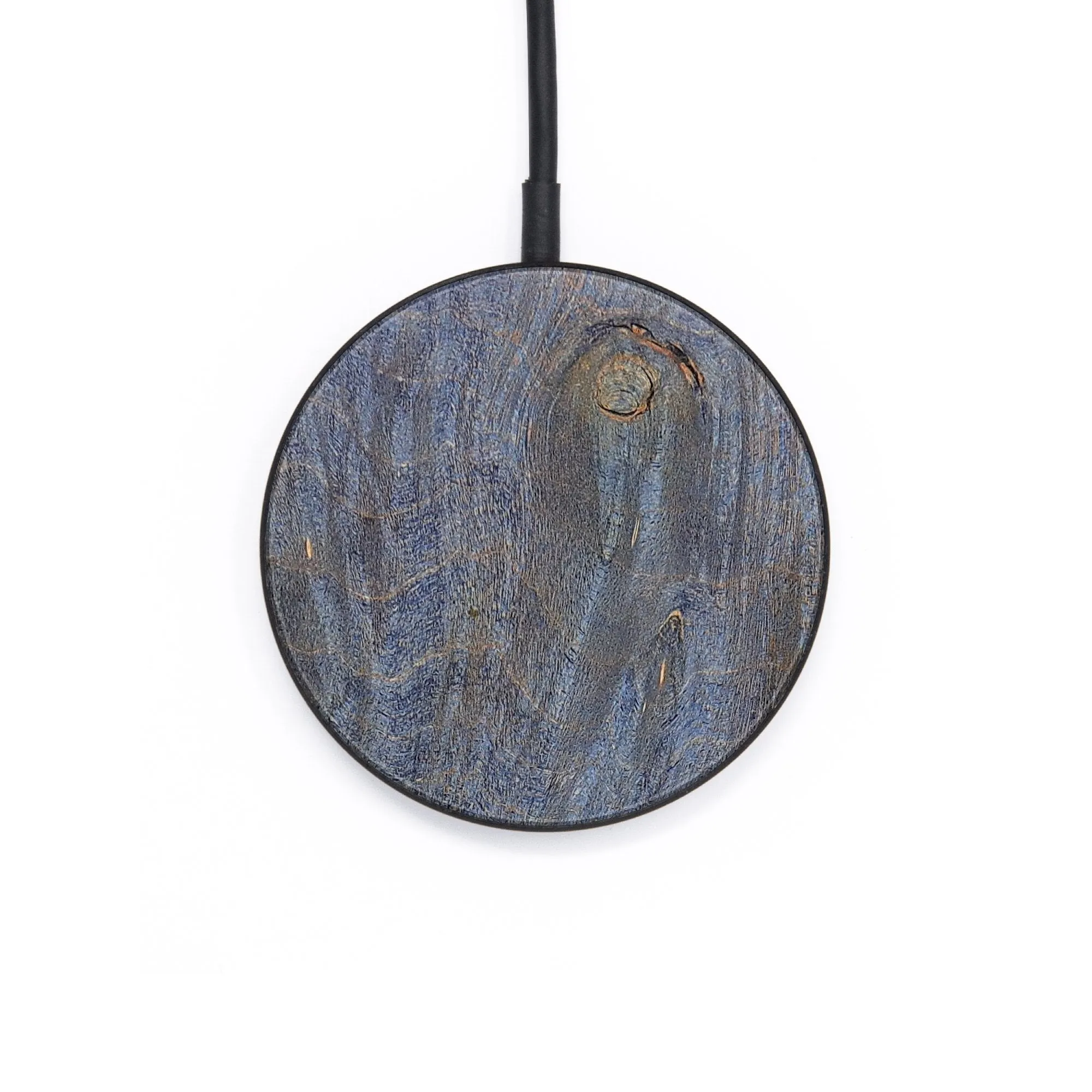 Circle Wood Resin Wireless Charger - Colleen (Wood Burl, 683212)