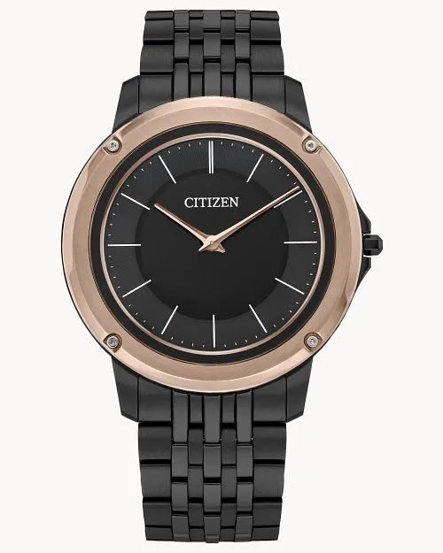 Citizen Eco-Drive One Black Dial Bracelet Watch AR5054-51E