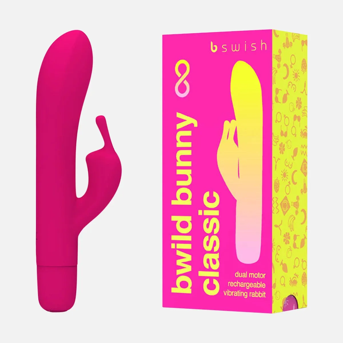 Classic Bunny Infinite Rabbit Vibrator - Sunset Pink