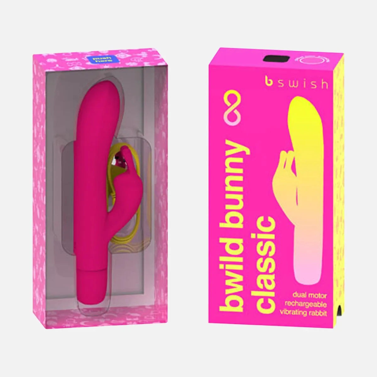 Classic Bunny Infinite Rabbit Vibrator - Sunset Pink