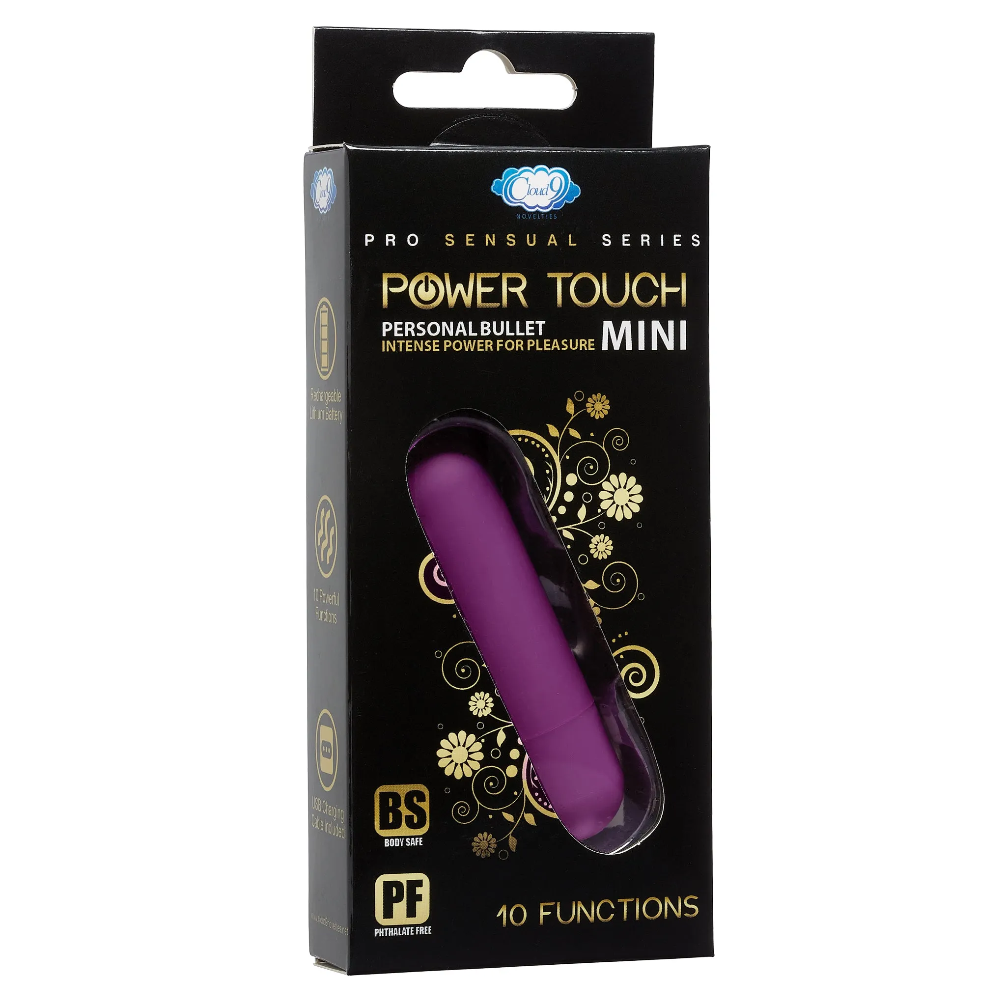 CLOUD 9 POWER TOUCH III - PLUM MINI RECHARGEABLE BULLET (EACHES)