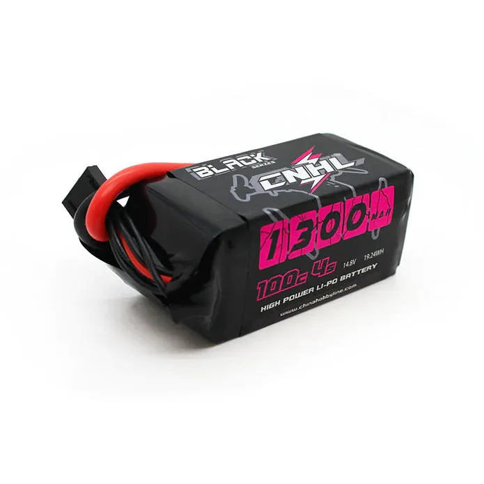 CNHL Black Series 1300mAh 14.8V 4S 100C Lipo Battery with XT60 Plug