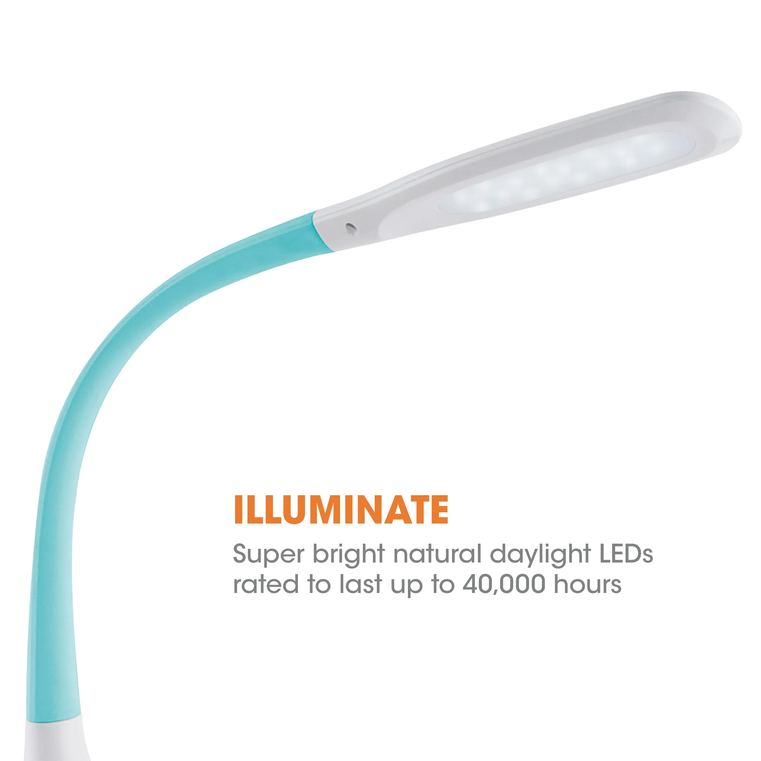 Creative Curves LED Desk Lamp with USB