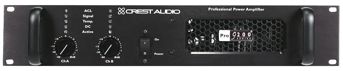 Crest Pro 9200 1300WPC at 8ohm Rack Mount Power Amplifier