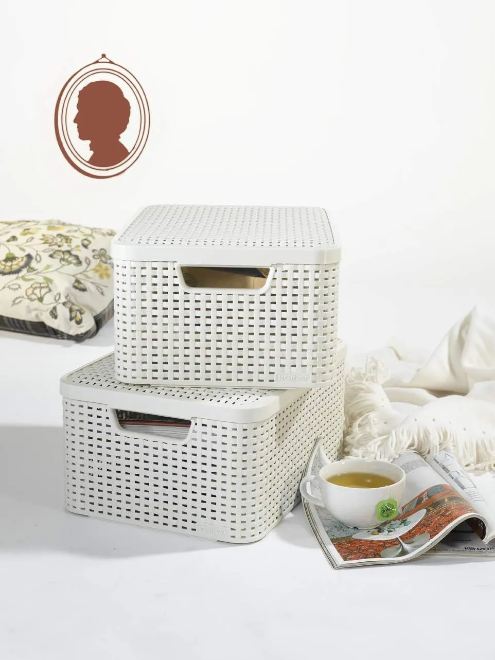 Curver Style Storage Box Set ( M L)