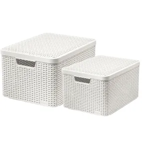 Curver Style Storage Box Set ( M L)