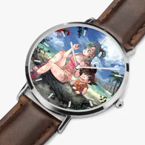 DBZ-Store Cool Bulma Sitting on a Tree and Kid Goku at the Beach Watch