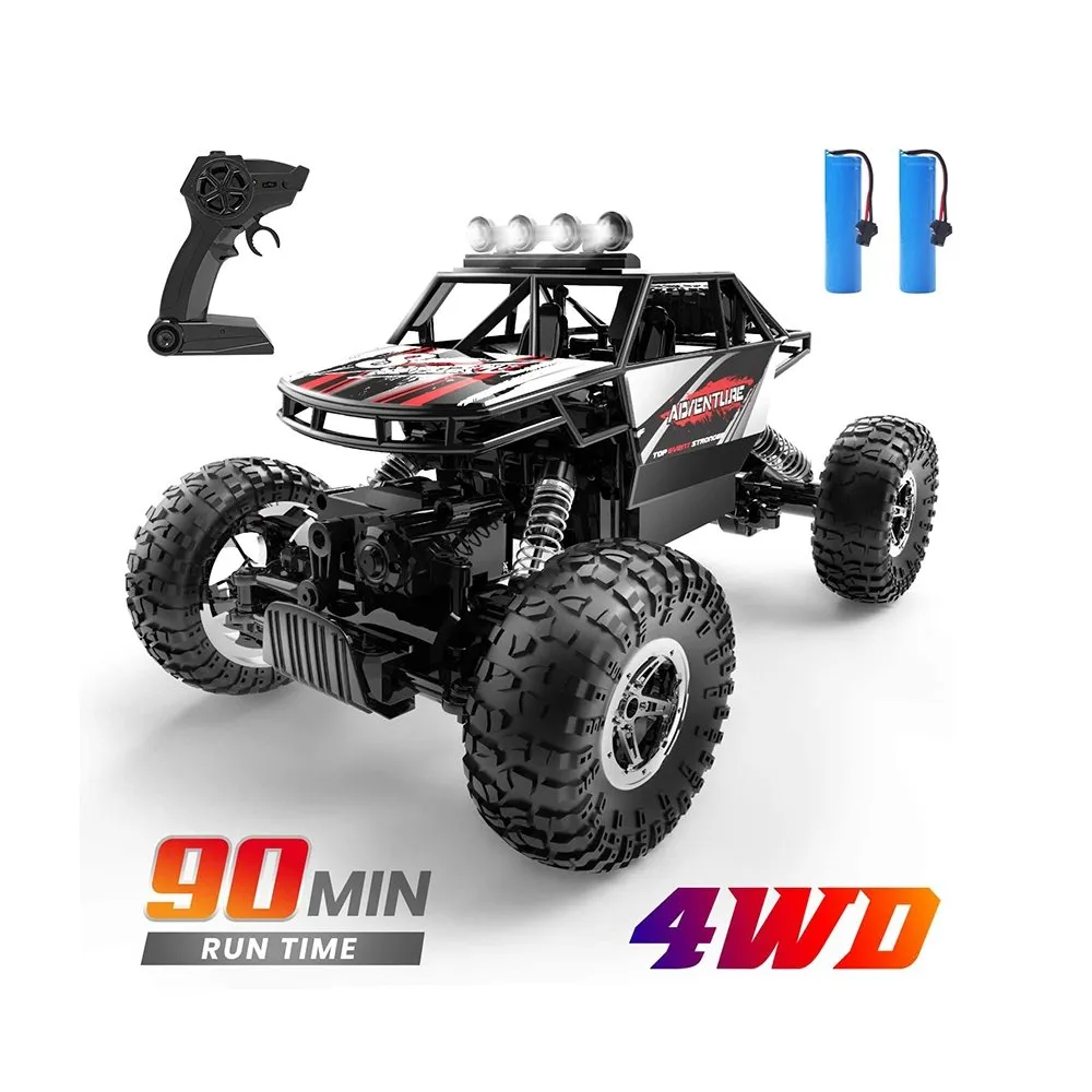 DEERC DE45 RC Car Remote Control 1:16 Scale 4WD Off Road Monster Truck 2 Battery