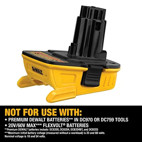 DEWALT 18V to 20V Battery Adapter Kit (DCA2203C)