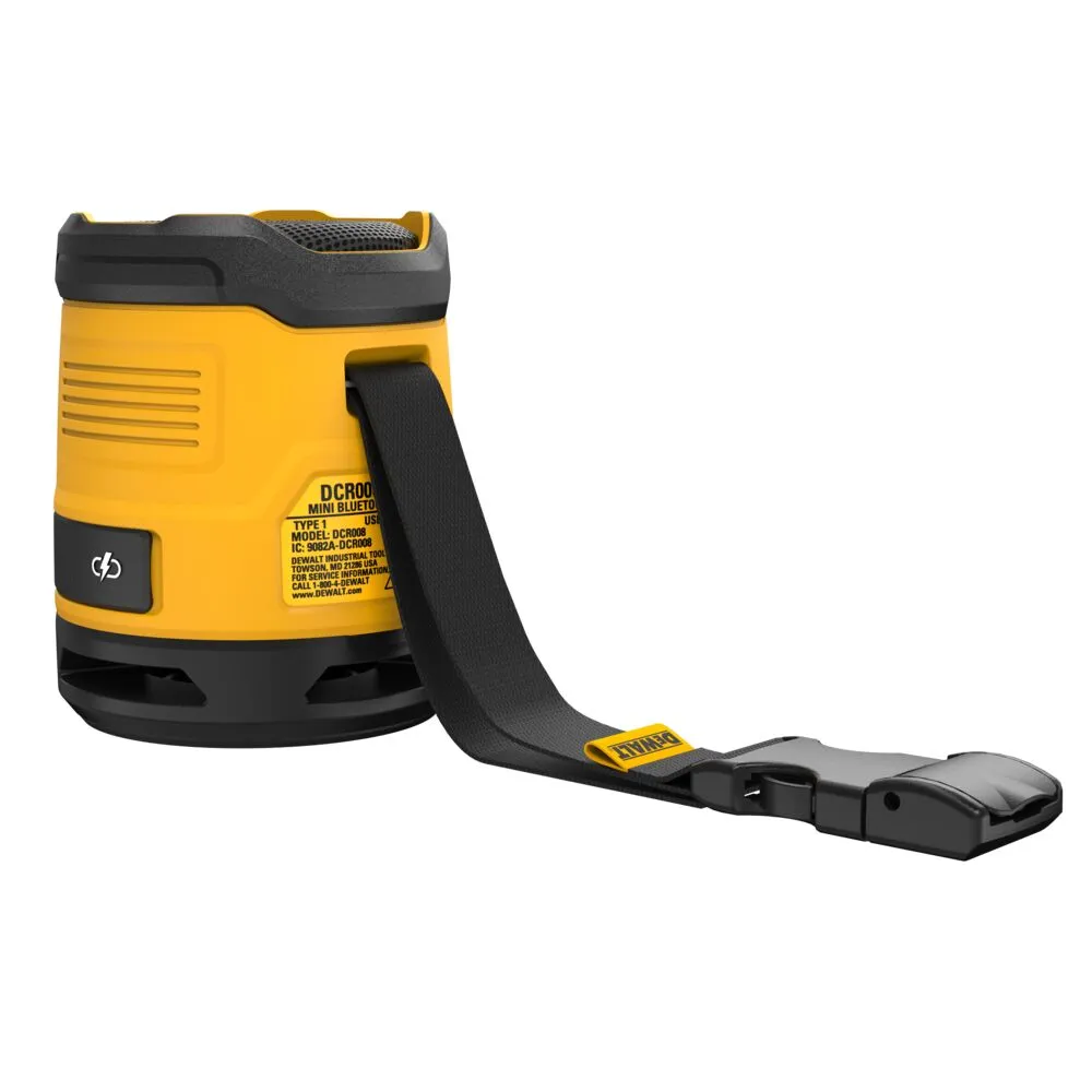 DeWALT DCR008 Rechargeable Mini Bluetooth Speaker