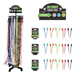 Diamond Visions Cobra Cord Charging Cord 10 Assorted