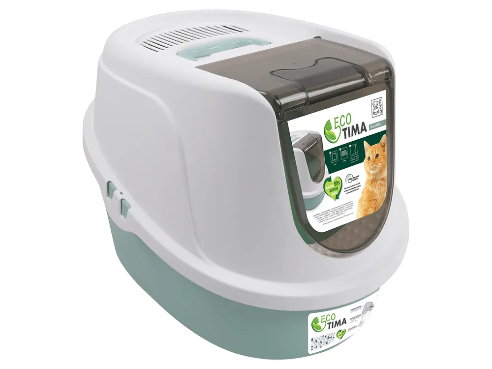 Eco Tima Cat Litter Box M- Sea Green