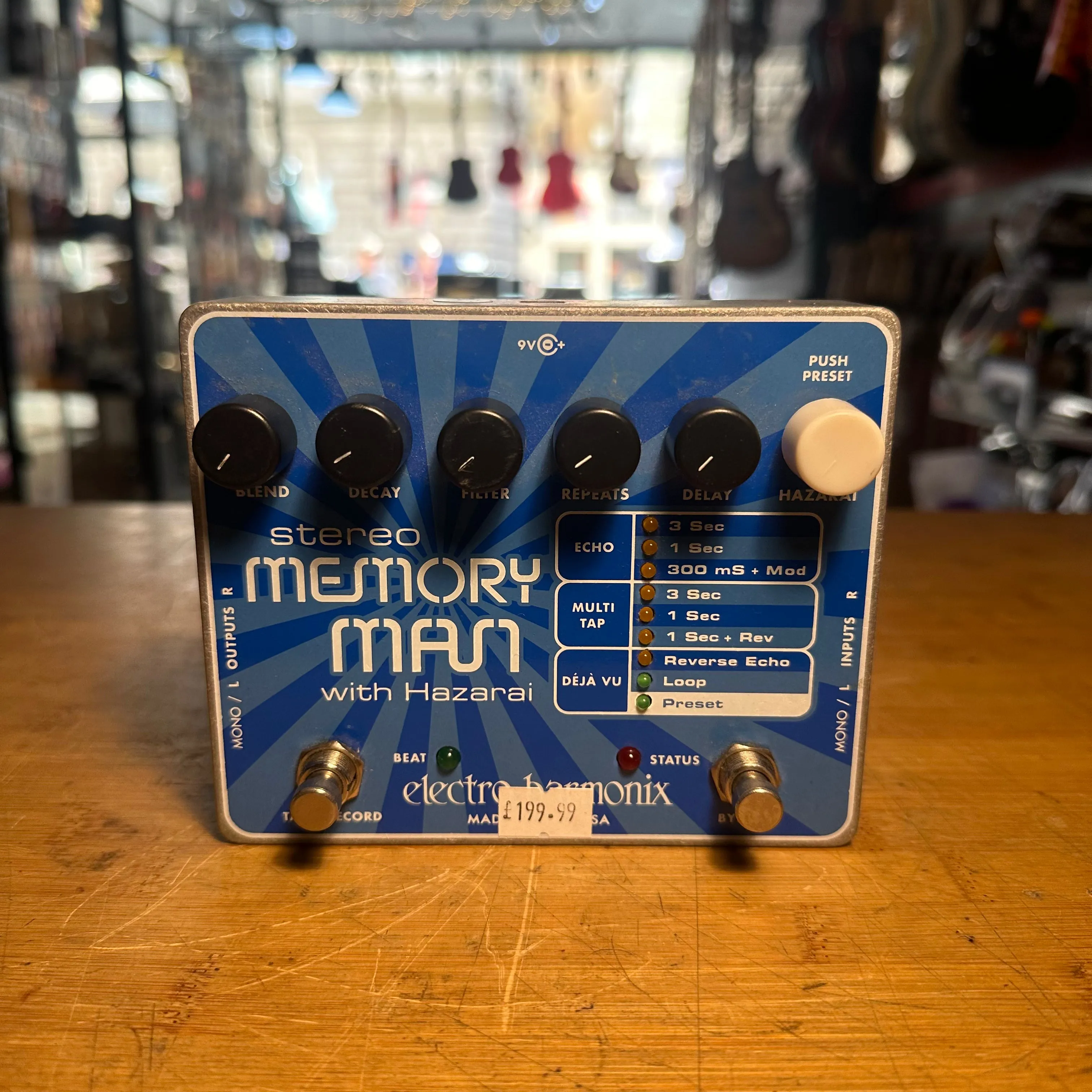 Electro-Harmonix Stereo Memory Man With Hazarai - Preowned