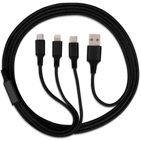 Ellie Rose 3-in-1 Charging Cable - Black