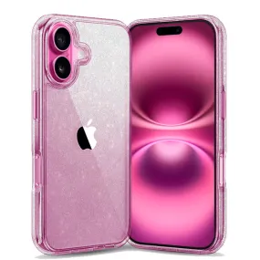 Entronix Apple iPhone 16 Crystal Clear Case - Glitter