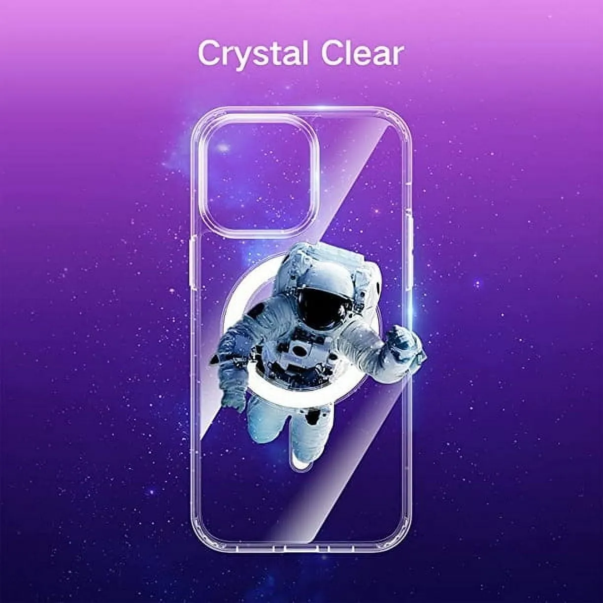 Entronix Case Magnetic Crystal Clear Case Designed for Apple iPhone 11 with 2 Tempered and Camera Lens, Shockproof Transparent Cover