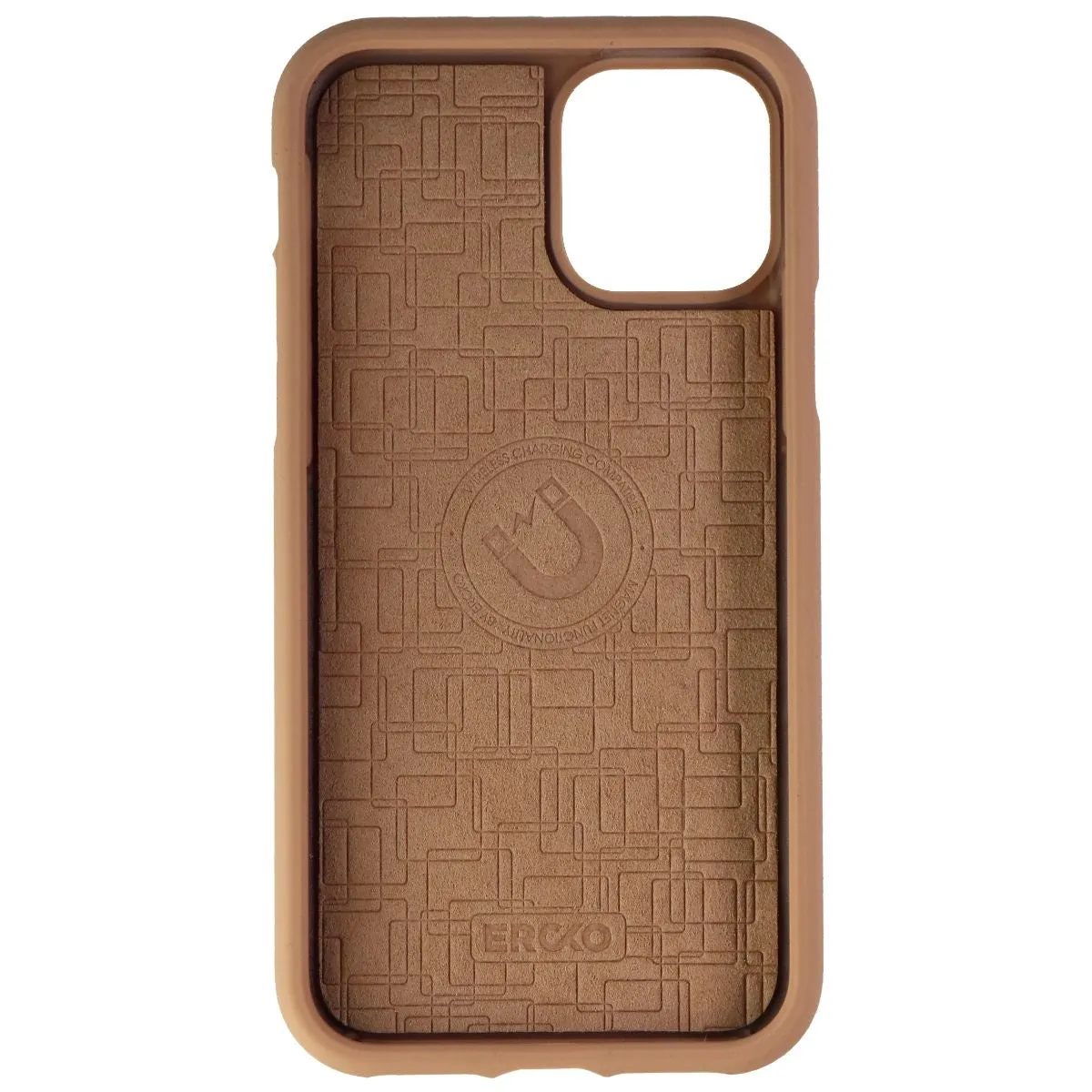 Ercko 2-in-1 Shield Gel Case & Magnet Holder Case for Apple iPhone 11 Pro - Tan