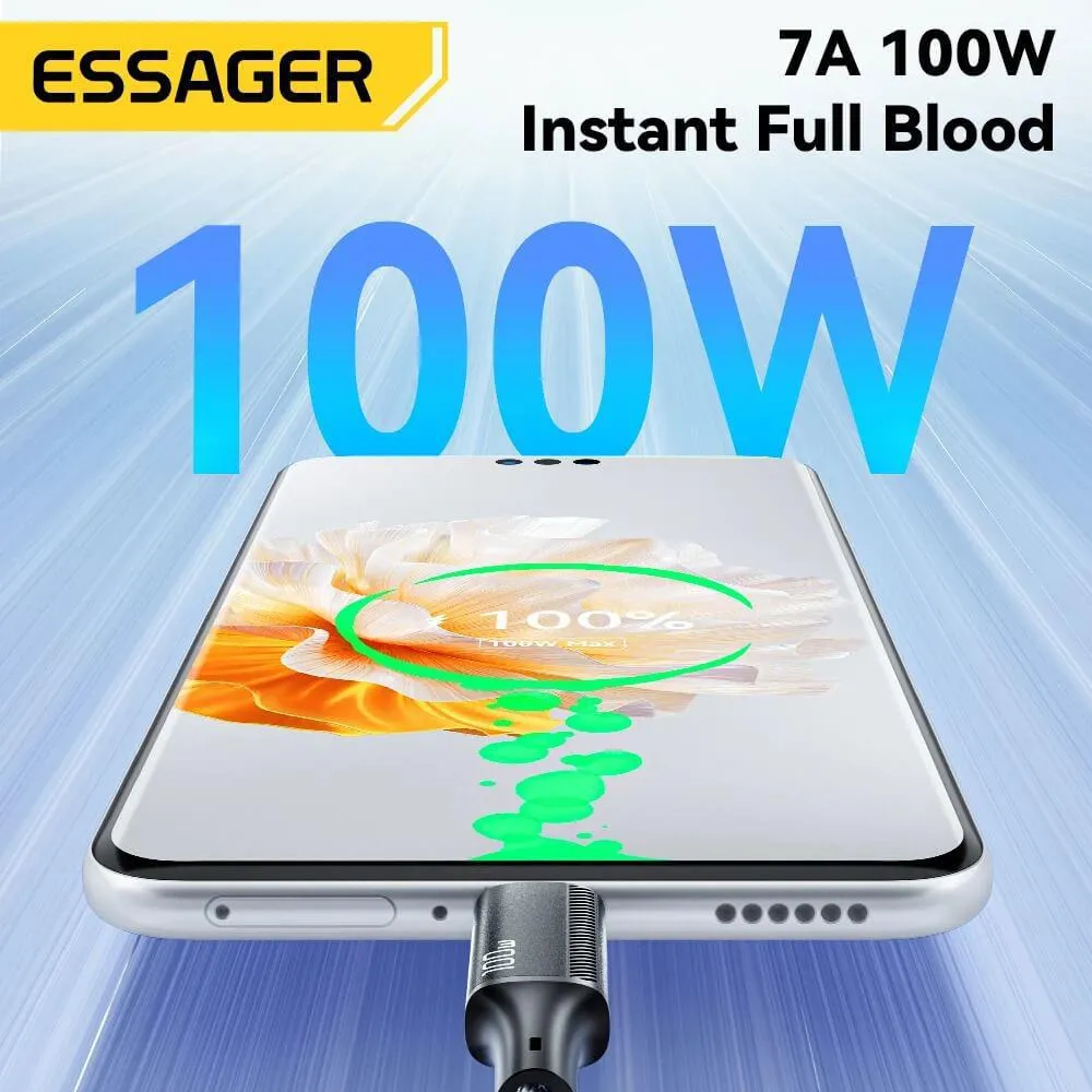 ESSAGER 3 in 1 100W Quick Charging Cable