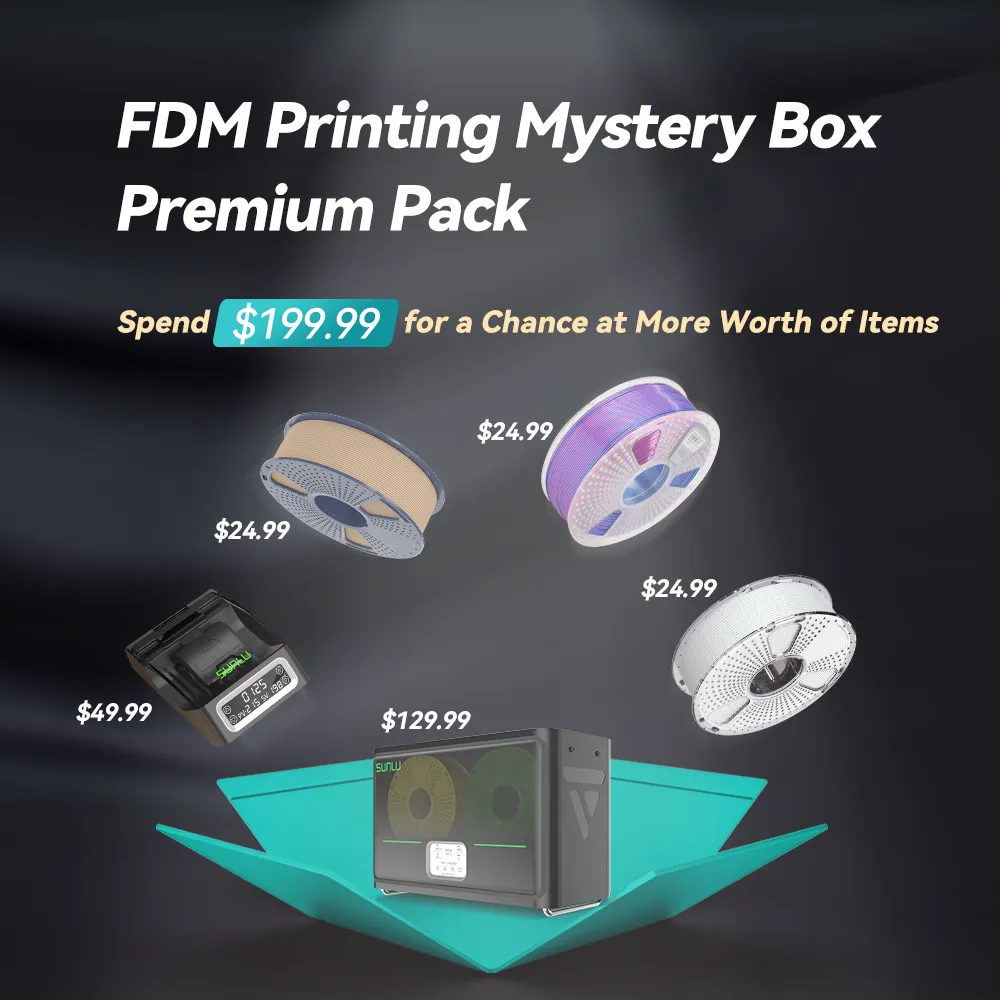 FDM Filament Printing Mystery Box, Unlock the Surprise Mystery Box