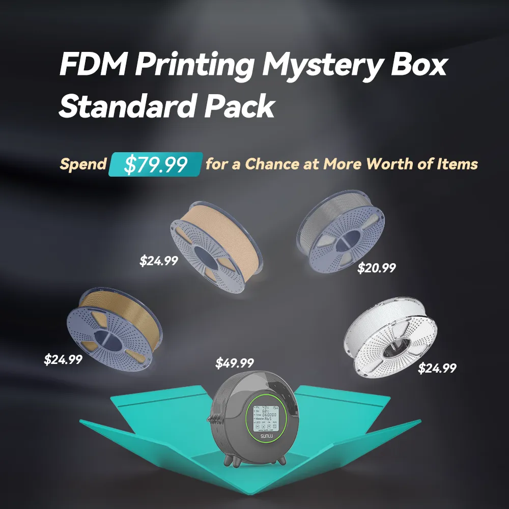 FDM Filament Printing Mystery Box, Unlock the Surprise Mystery Box