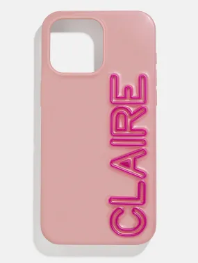 Fine Line Custom Phone Case - Mauve/Magenta