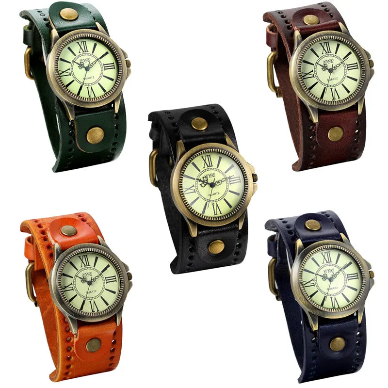 Funki Buys | Watches | Men's Steampunk Goth Style Wide Watch