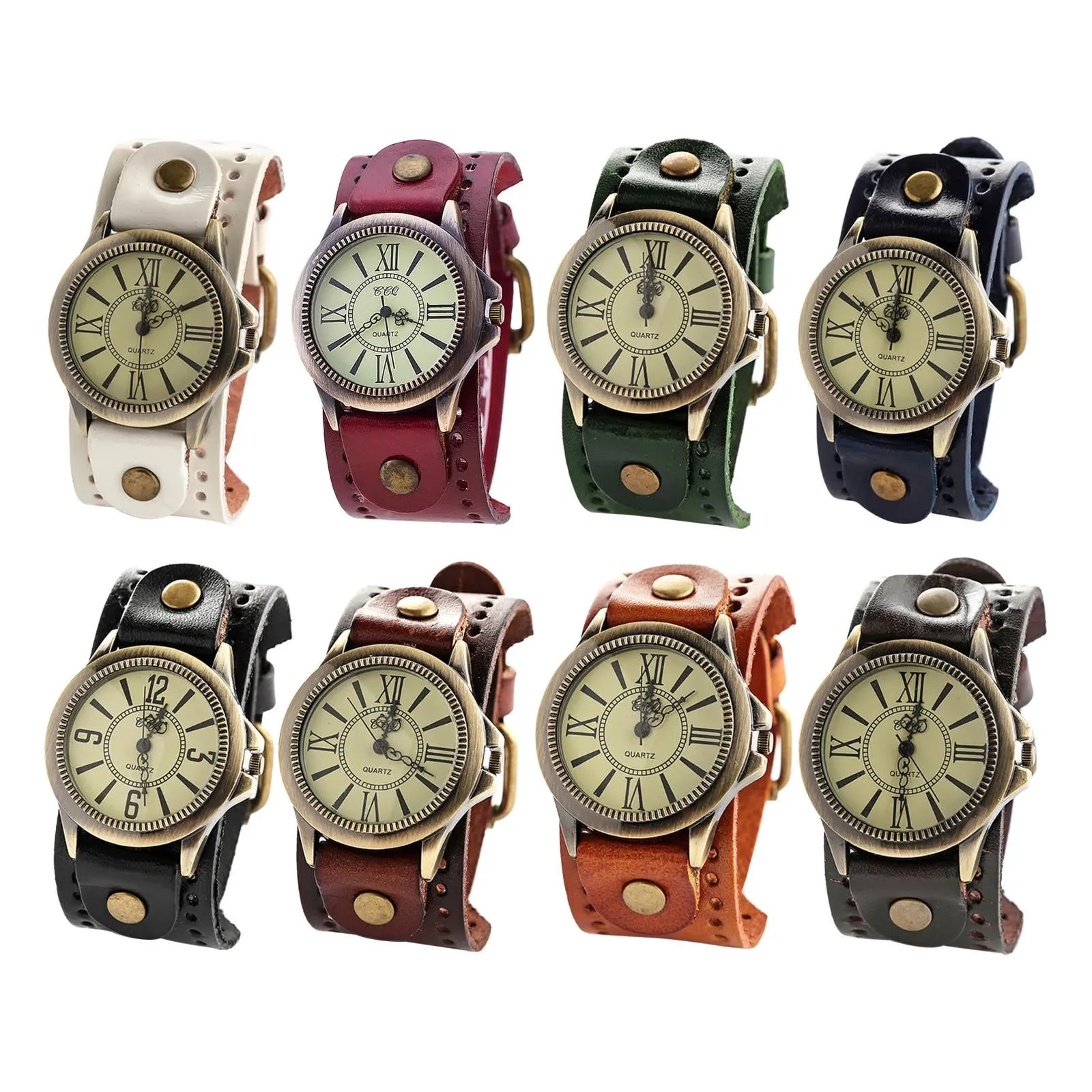 Funki Buys | Watches | Men's Steampunk Goth Style Wide Watch