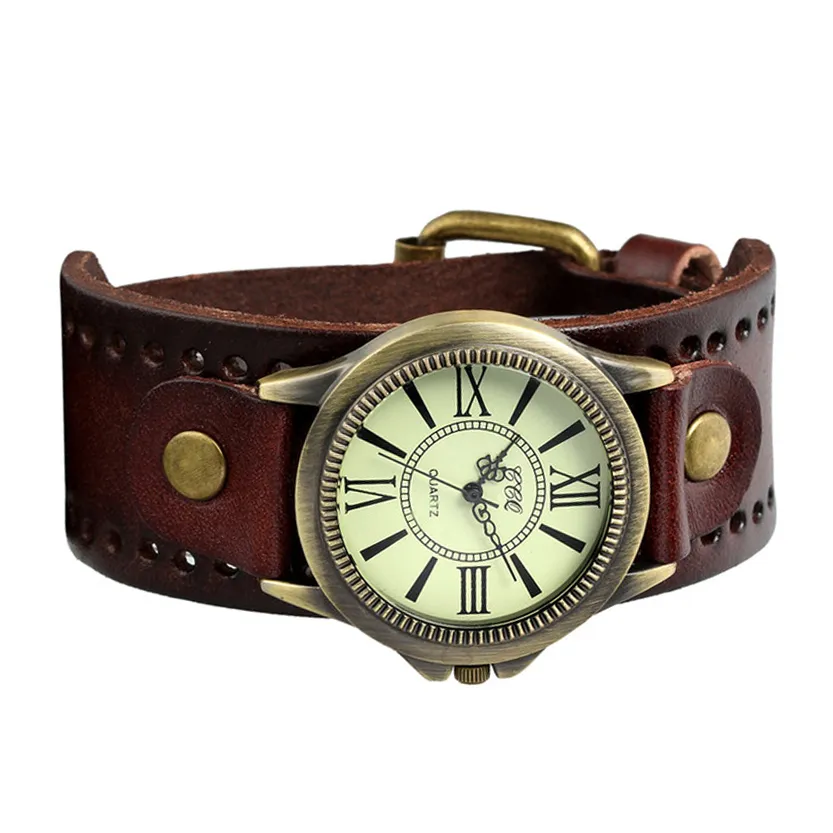 Funki Buys | Watches | Men's Steampunk Goth Style Wide Watch