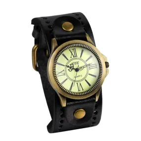 Funki Buys | Watches | Men's Steampunk Goth Style Wide Watch