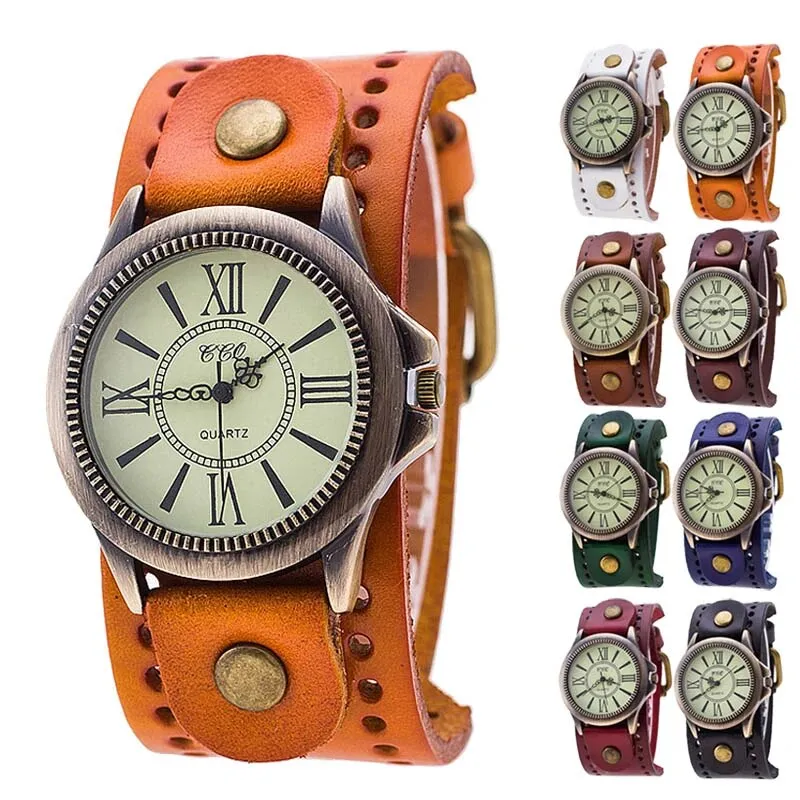 Funki Buys | Watches | Men's Steampunk Goth Style Wide Watch