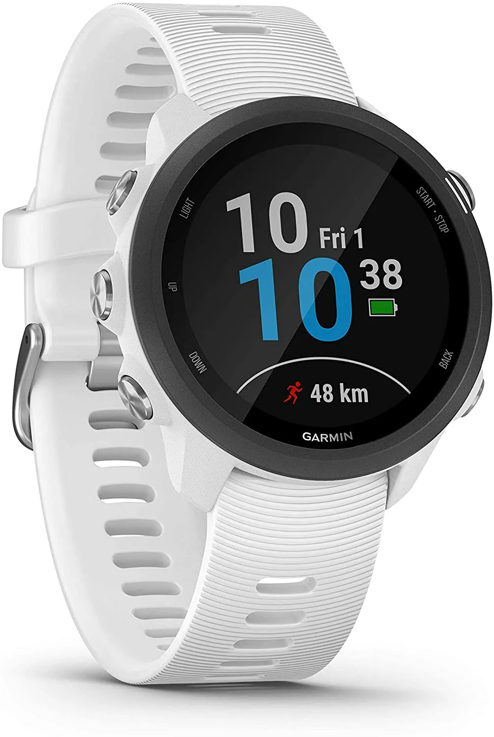 Garmin Forerunner 245 GPS Running Smartwatch (010-02120-21, Blue/Pink/Teal)