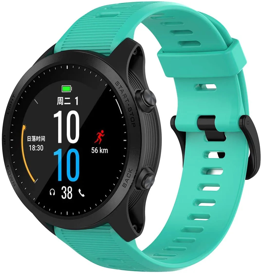 Garmin Forerunner 945 Bundle, Premium GPS Running/Triathlon Smartwatch (010-02063-10,White/Teal/Purple)