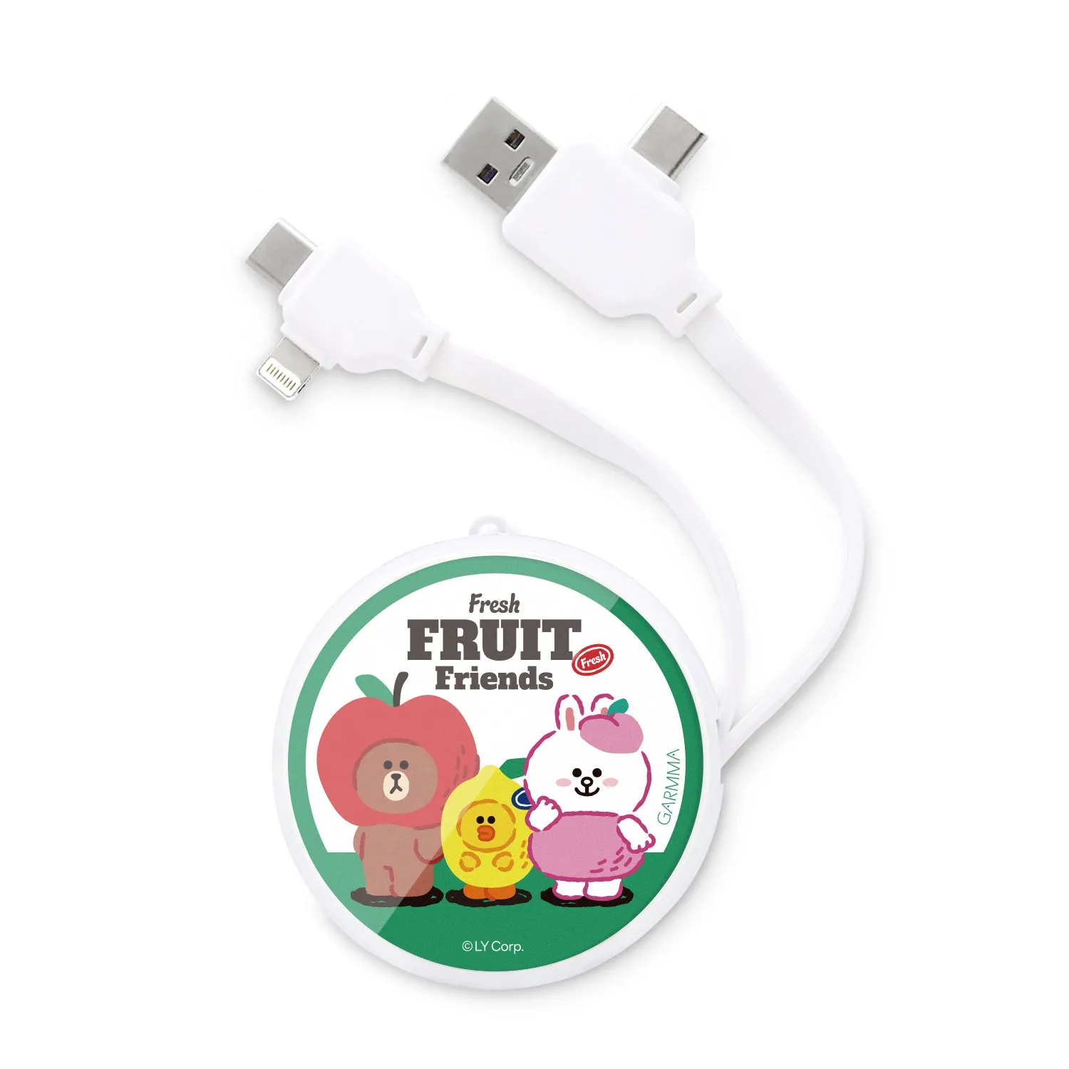 GARMMA Line Friends PD Fast Charge Lightning Type-C Extracted Extension Cable