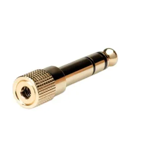 Gold Stereo Adapter 6.35 Mm