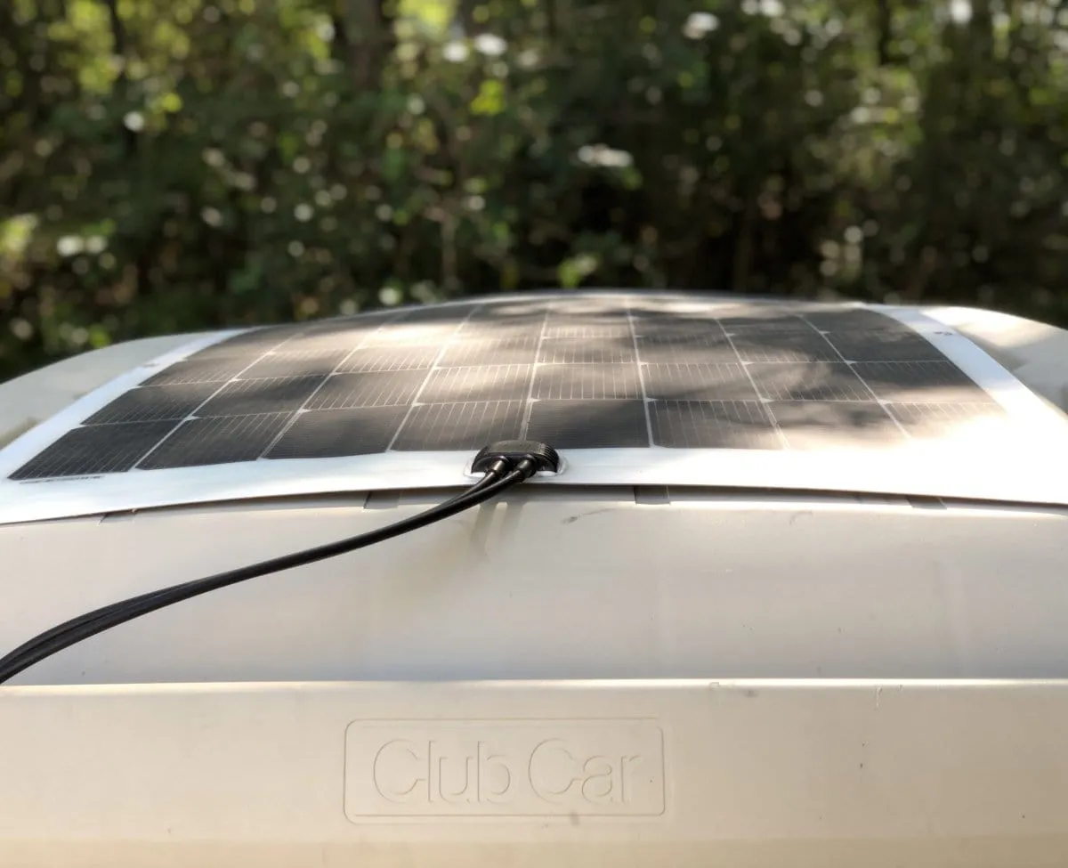 Golf Cart Solar Panel Kit with Charge Controller - 48 Volts - 120 Watt