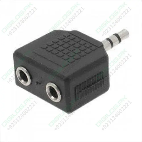 Headphone Jack Splitter 3.5mm Jack Plug To 2x 3.5mm Jack Sockets Stereo Adaptor Dual Splitter