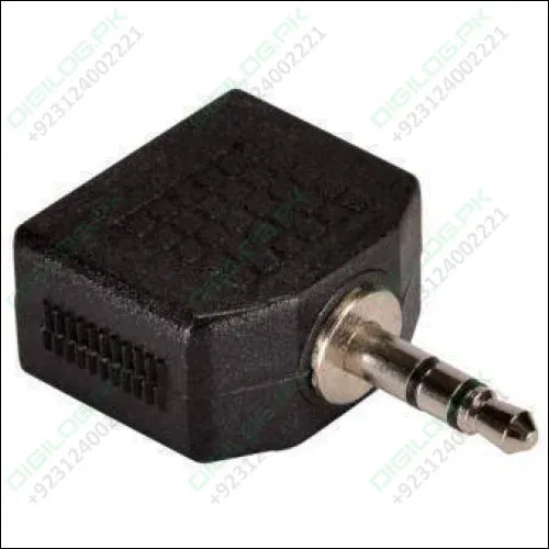 Headphone Jack Splitter 3.5mm Jack Plug To 2x 3.5mm Jack Sockets Stereo Adaptor Dual Splitter