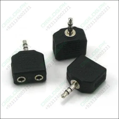 Headphone Jack Splitter 3.5mm Jack Plug To 2x 3.5mm Jack Sockets Stereo Adaptor Dual Splitter