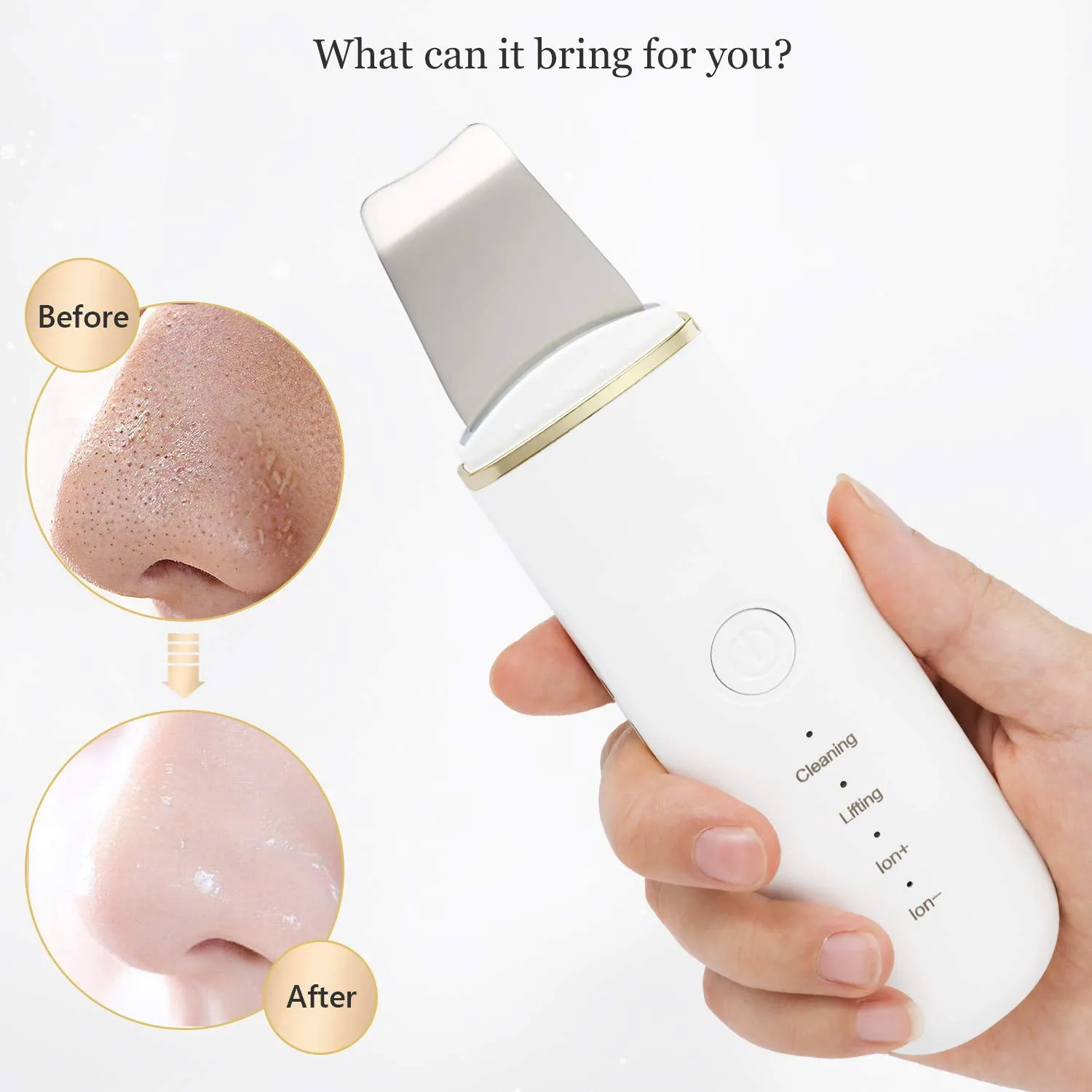 Household Ultrasonic Electric Skin Cleaner Skin Cleaner Cleansing Pore Exfoliating Shovel Knife Face Washing Beauty Instrument