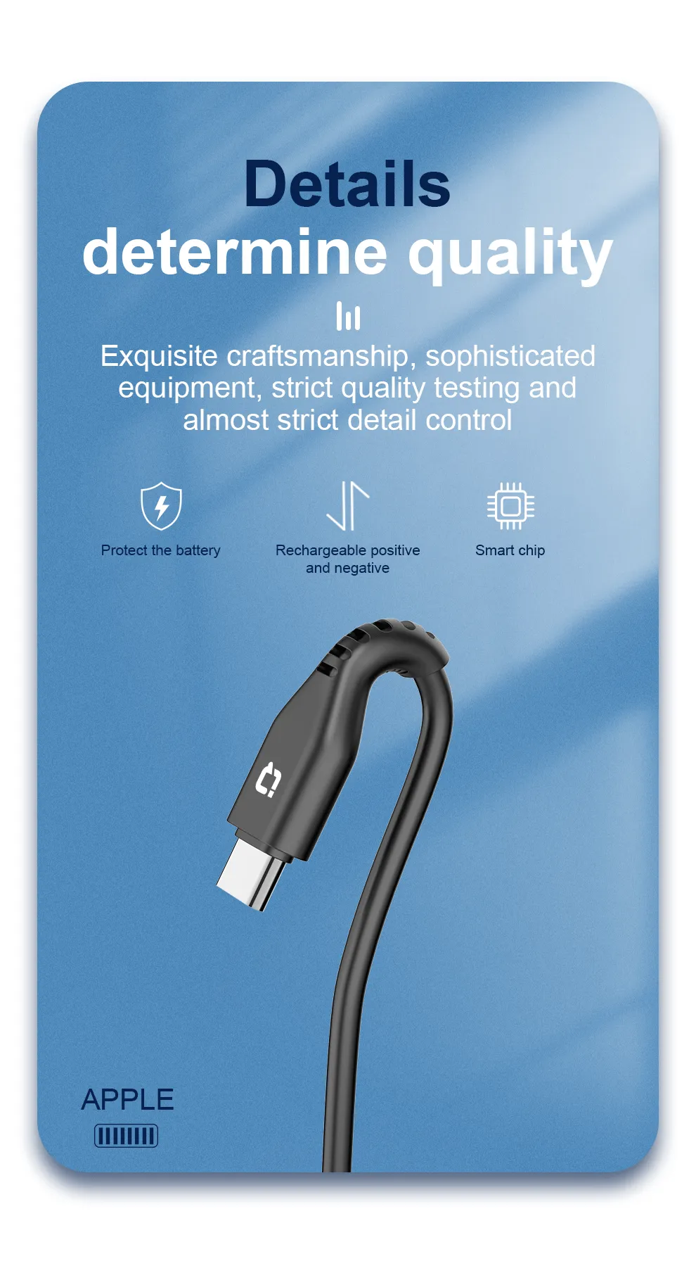 IQ Touch 1M 100W USB-C to USB-C Fast Data & Charging Cable - ICHARGE-PD100