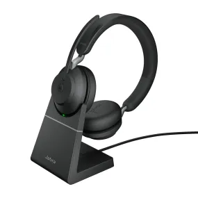 Jabra Evolve2 65 Stereo Ms   Ladestation   Link 380 Usb-A, Schwarz