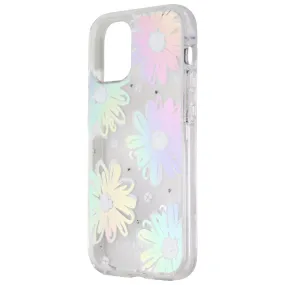 Kate Spade Defensive Hardshell Case for iPhone 12 mini - Daisy Iridescent Foil