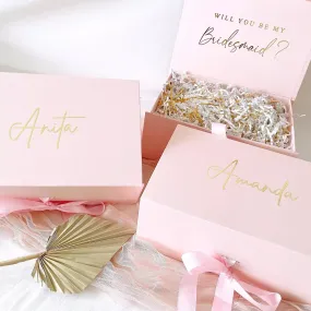 Large Personalized Luxury Gift Box - Pink