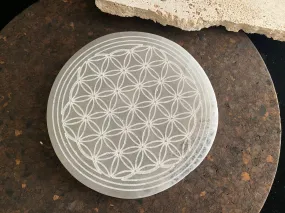 Large Selenite Crystal Charging Plate