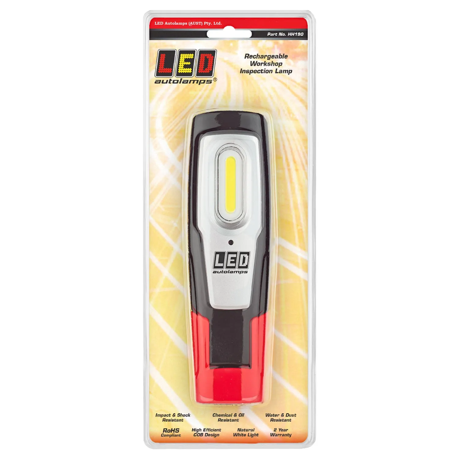 LED Autolamps HH190 LED Rechargeable Workshop Inspection Lamp