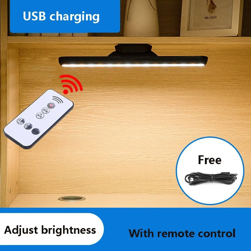 LED Desk Lamp USB Power Stepless Dimming Night lights Read Eye-protect Wireless Touch Desktop Table Lamp Study Bedroom Lighting