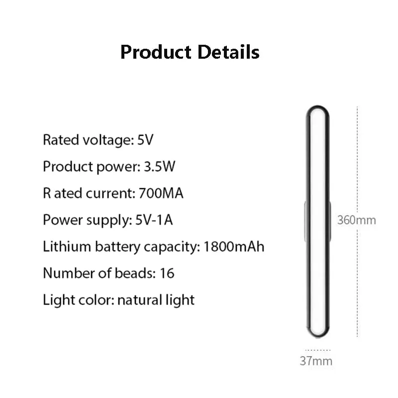 LED Desk Lamp USB Power Stepless Dimming Night lights Read Eye-protect Wireless Touch Desktop Table Lamp Study Bedroom Lighting