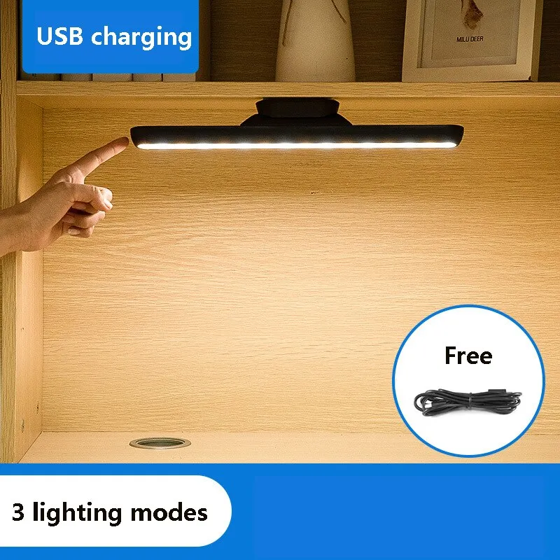 LED Desk Lamp USB Power Stepless Dimming Night lights Read Eye-protect Wireless Touch Desktop Table Lamp Study Bedroom Lighting