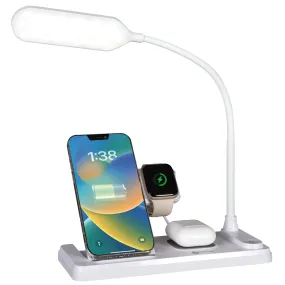 LED Desk Light with Multi-Device Charging Station